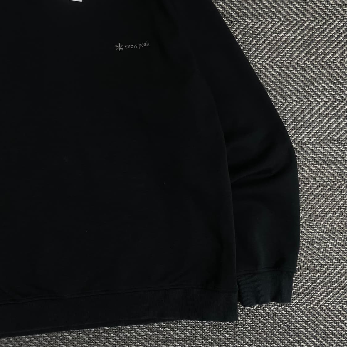 스노우피크 미니멀 블랙 박시핏 맨투맨 o 3298 상품이미지2