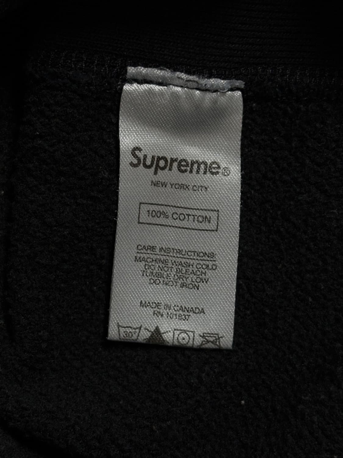 슈프림 꼼데가르송셔츠 콜라보 후드티 상품이미지6