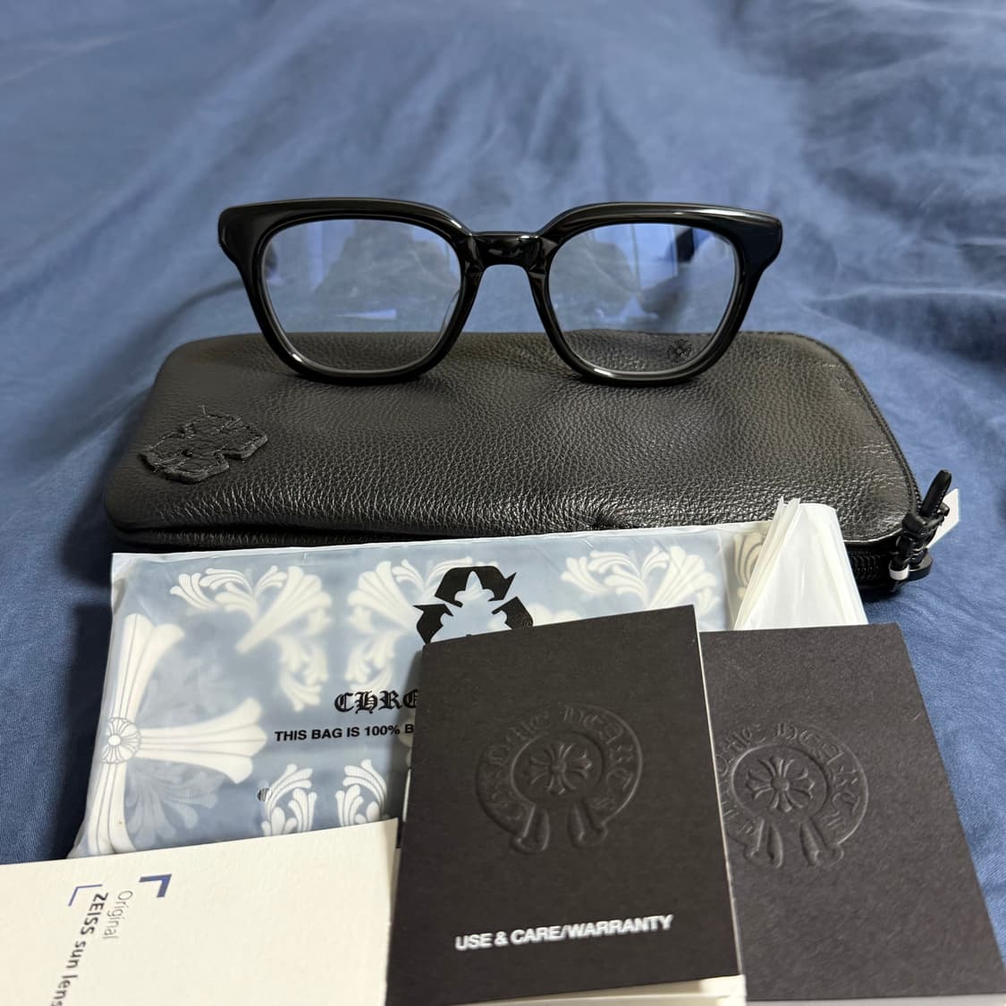 (OS) 25FW 크롬하츠 WELL HELL YEAH 안경 블랙 은장 상품이미지2