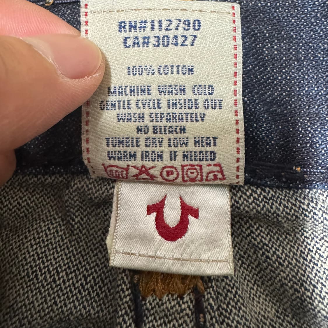 트루릴리전 월드투어 조이 슈퍼티 데미지 워싱 플레어 부츠컷 데님팬츠 상품이미지9