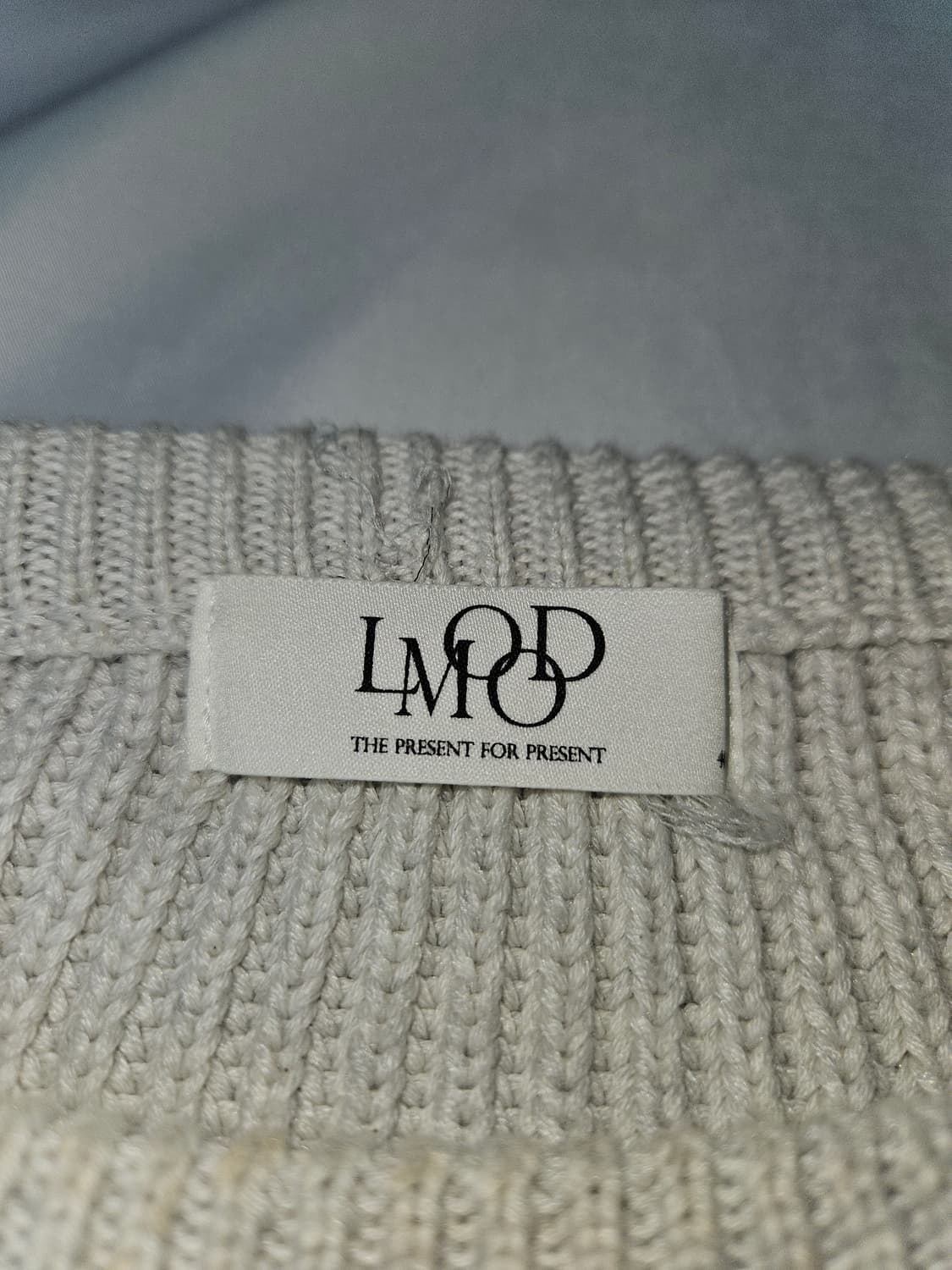 LMOOD 엘무드 코튼 오버핏 니트 스웨터 46 상품이미지2