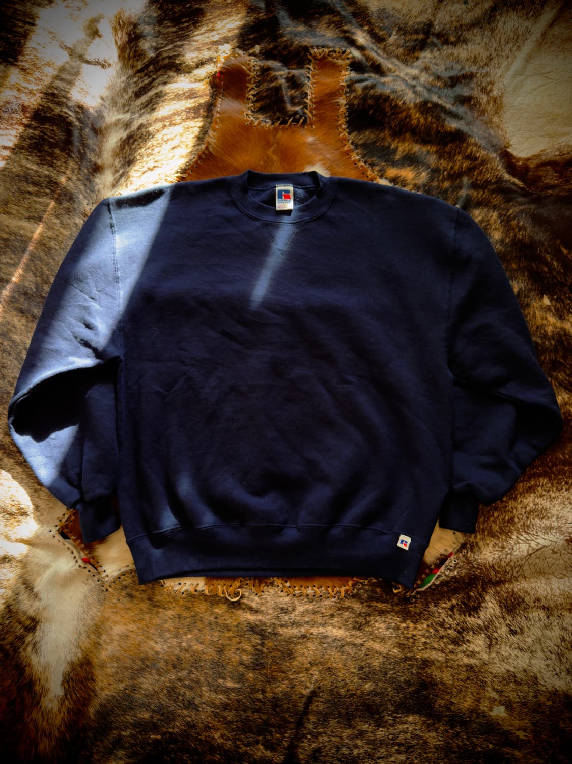 90S USA Russell Navy Sweatshirt 상품이미지1