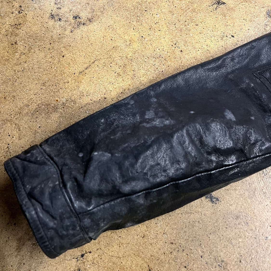 [정품/XS] 닐바렛 멀티지퍼 버팔로 레더 가죽 자켓 b17 상품이미지9