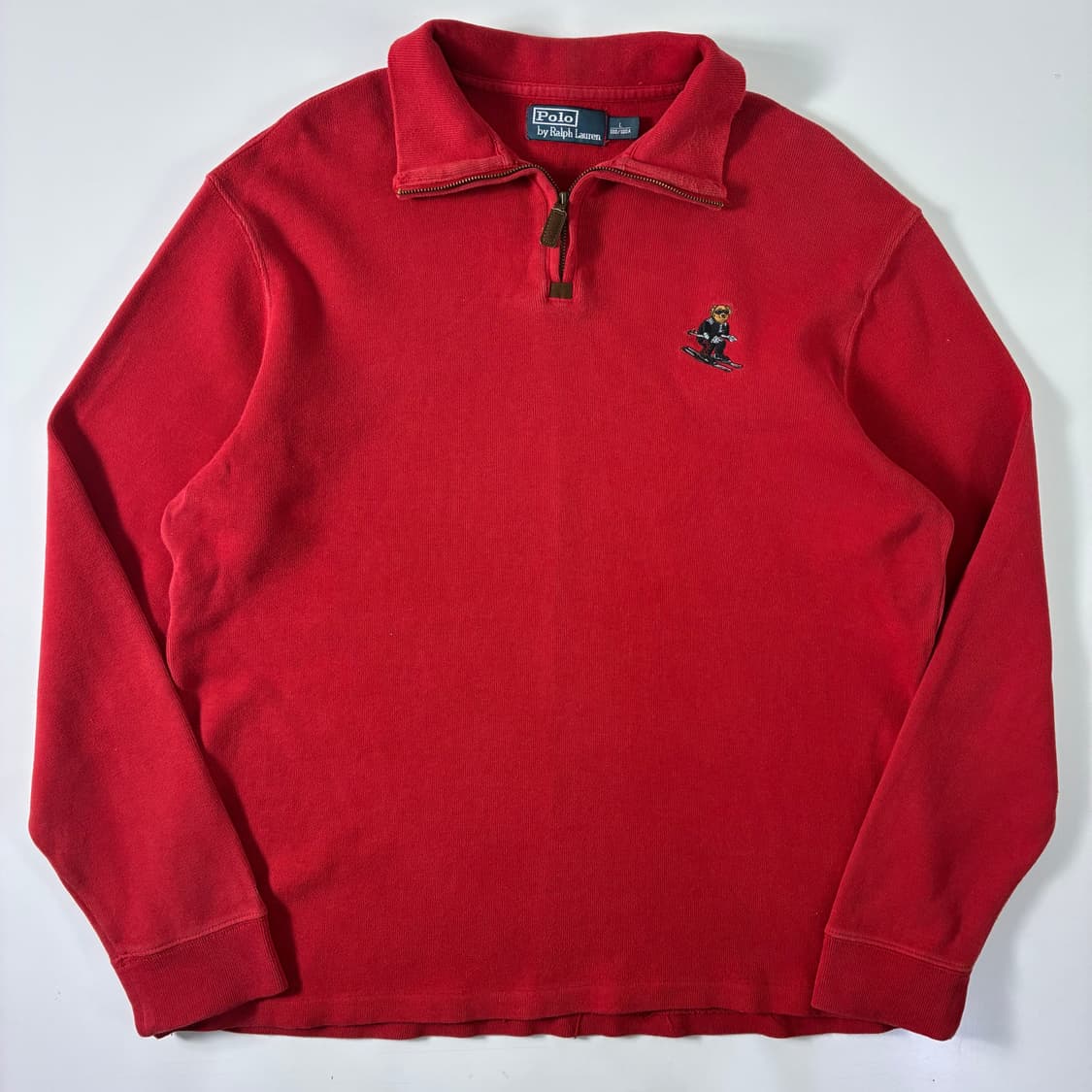 Polo 폴로 랄프로렌 폴로키스베어 자수 쿼터집업 니트 상품이미지1