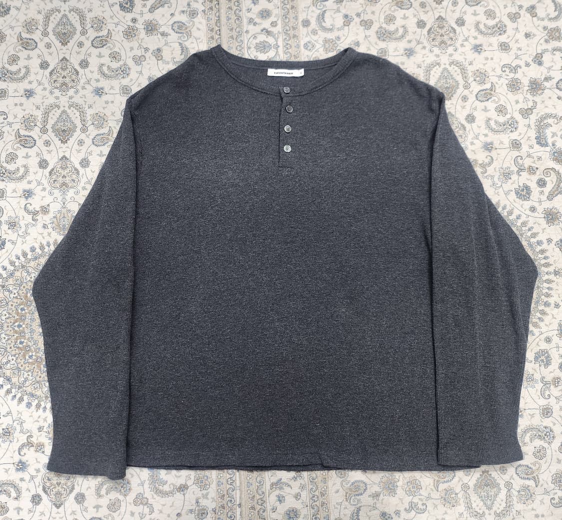 엑스컨테이너 와플 헨리넥 롱 슬리브 XL 상품이미지1