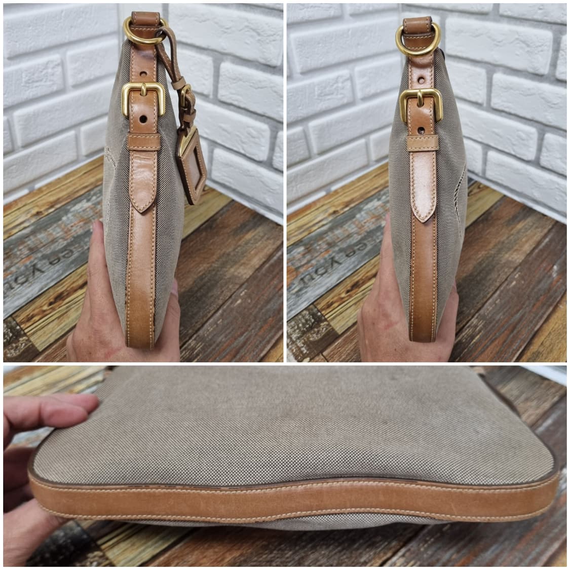 [정품] 프라다 빅로고 쟈가드 2way백 상품이미지5