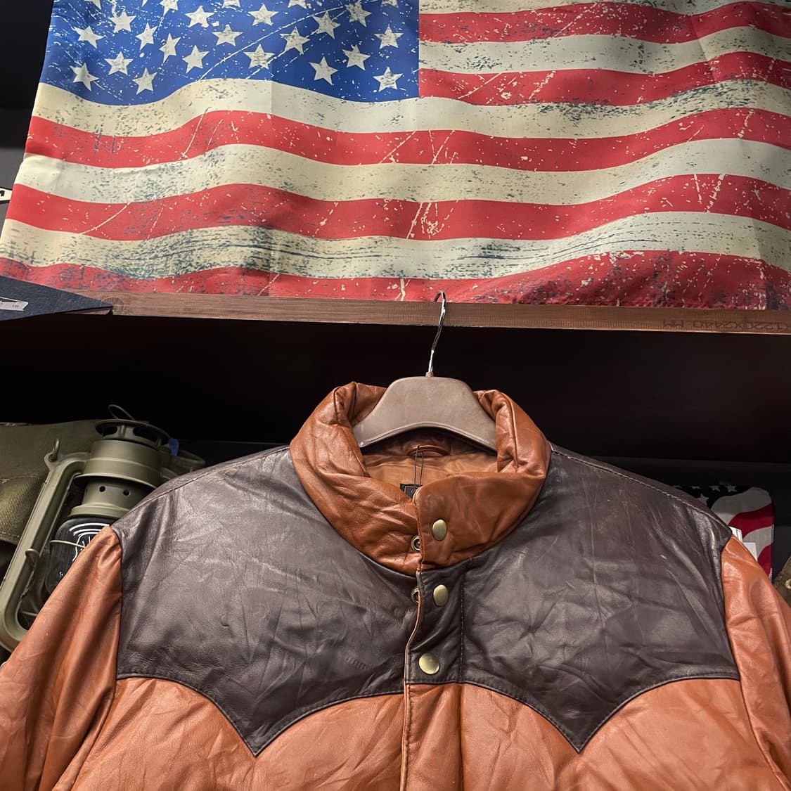 JPN 프리덤 램 스킨 양가죽 스포츠 웨어 다운 패딩 자켓 N62 상품이미지3