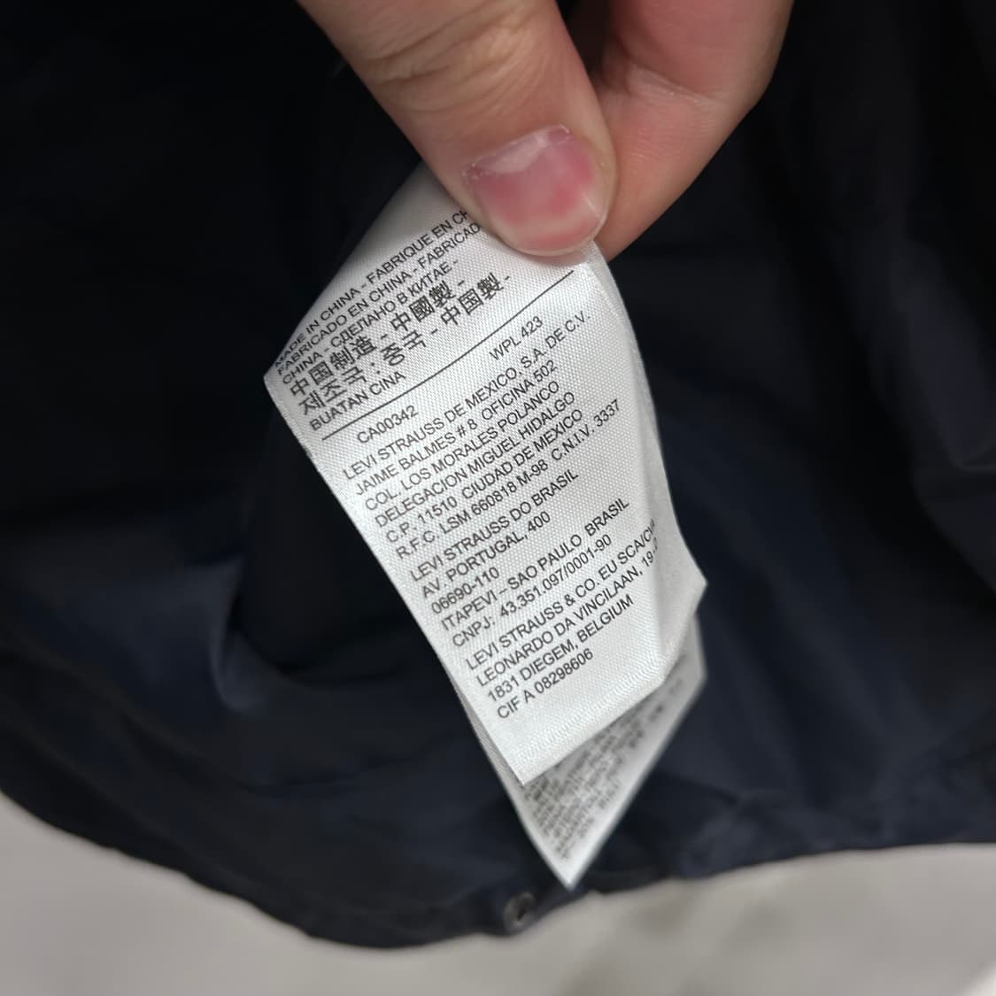 리바이스 레드탭 퀼티드 후드 경량패딩 상품이미지4