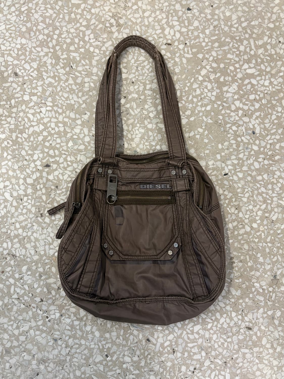 Diesel multi pocket shoulder bag brown  상품이미지1