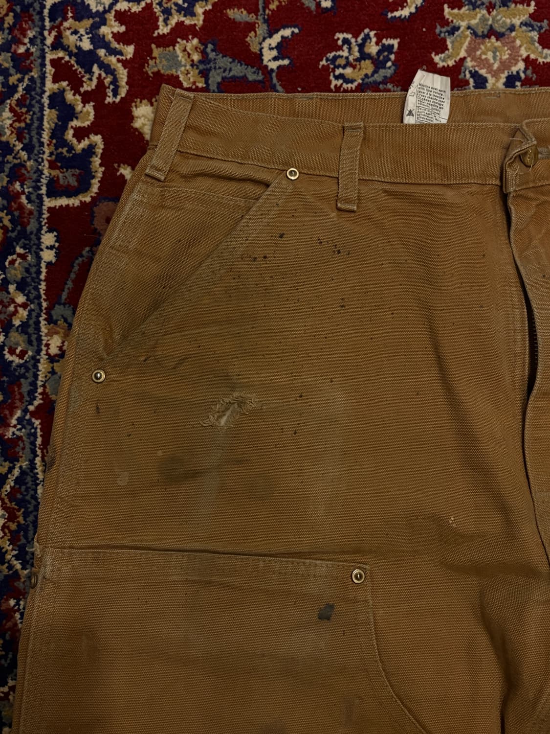 [B01] 빈티지 칼하트 더블니 브라운 썩블니 오리지널핏 34x34 상품이미지4