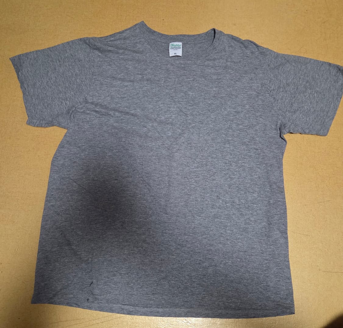 길단 XL 회색/네이비 반팔 티셔츠 상품이미지2