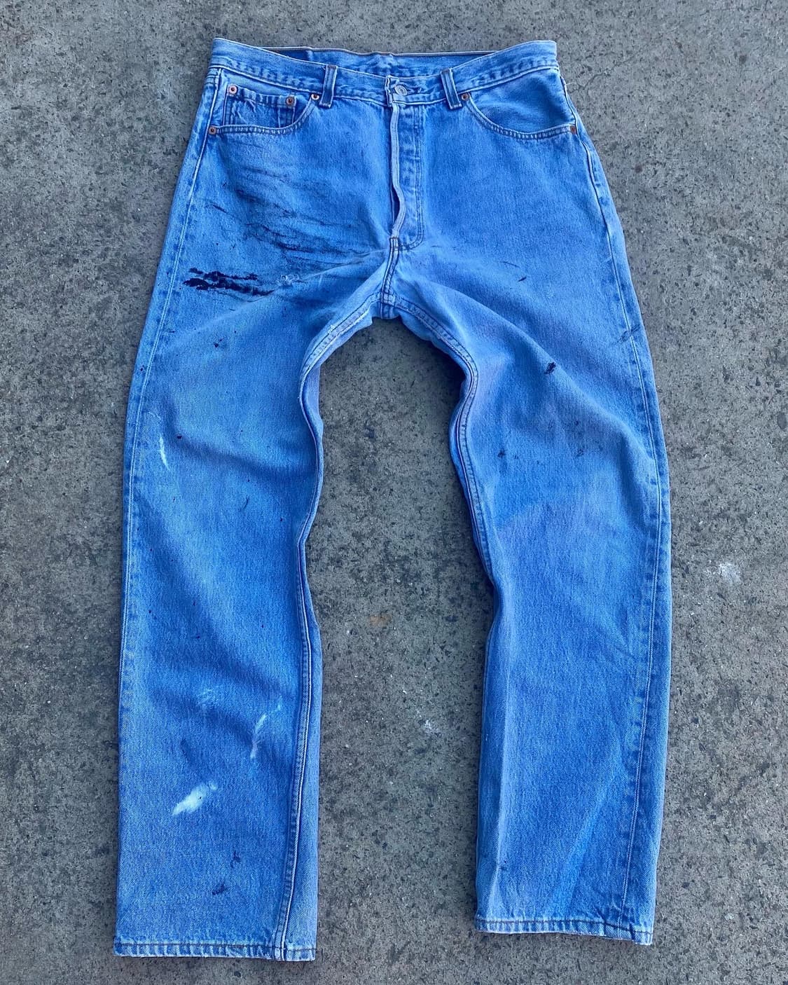 90s Levi's 501 Hard painted  상품이미지2