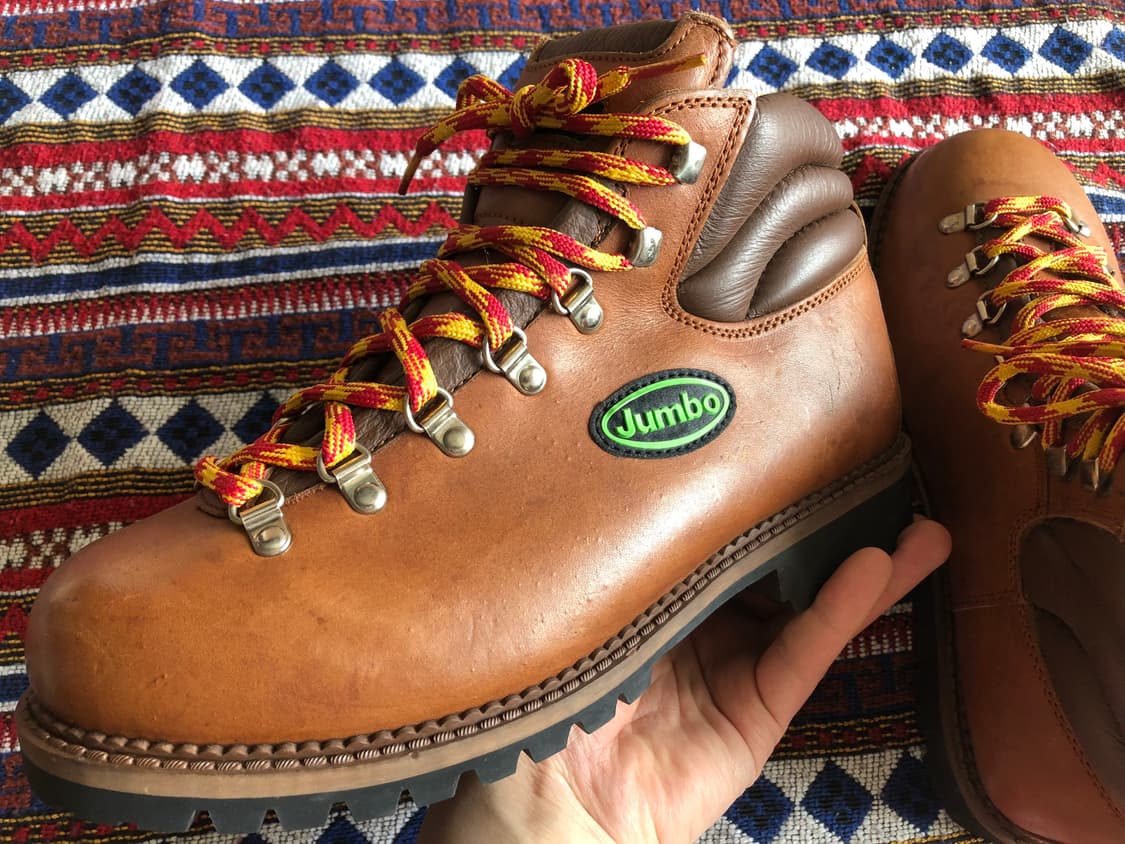 점보 통가죽 등산화 270 미사용 상품이미지1