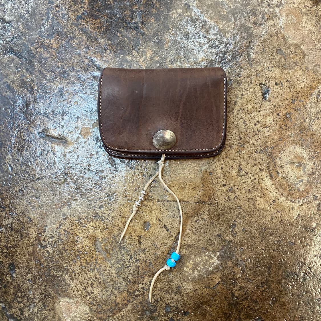 빈티지 에이징 가죽 지갑 상품이미지2