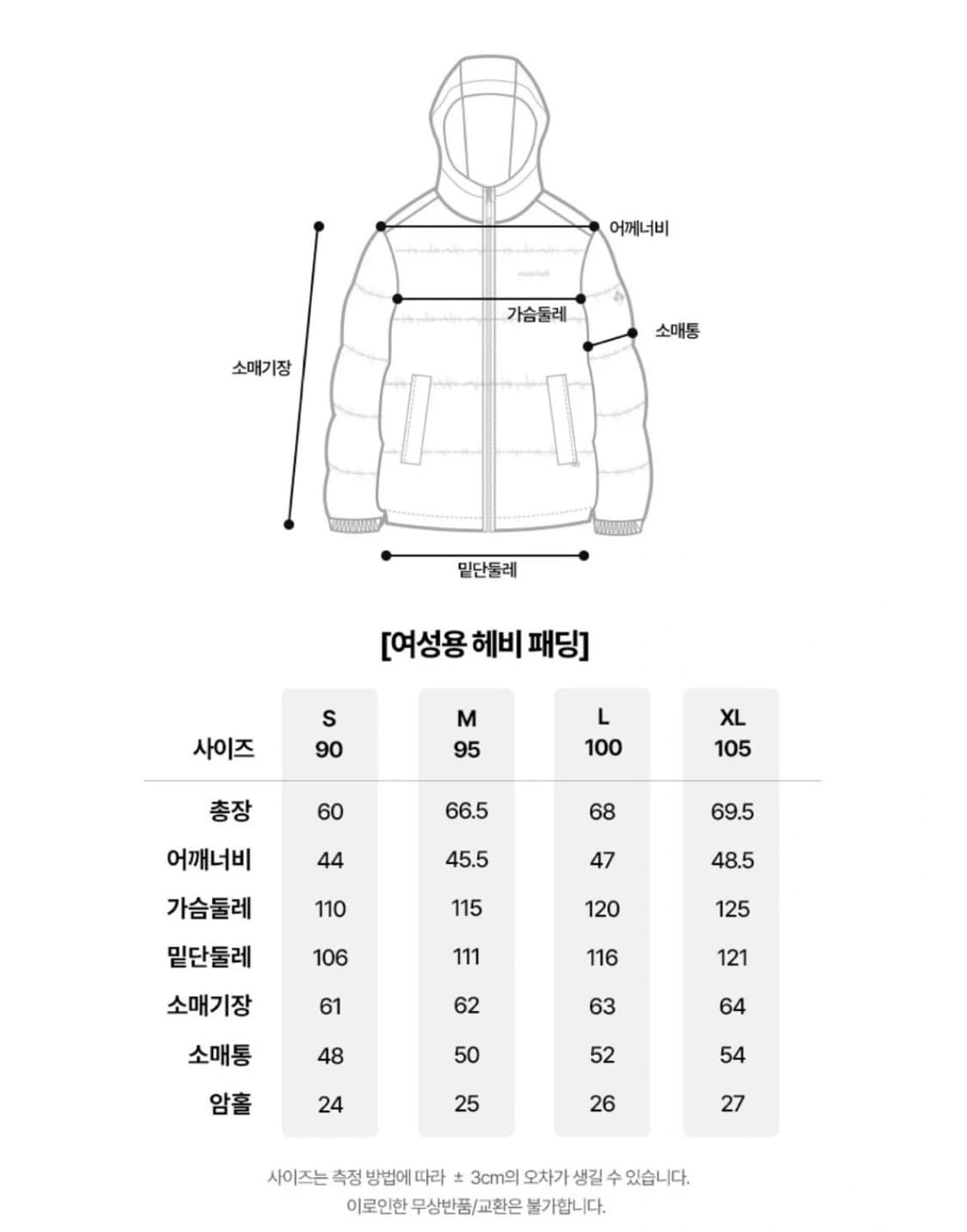 몽벨 패딩 상품이미지5