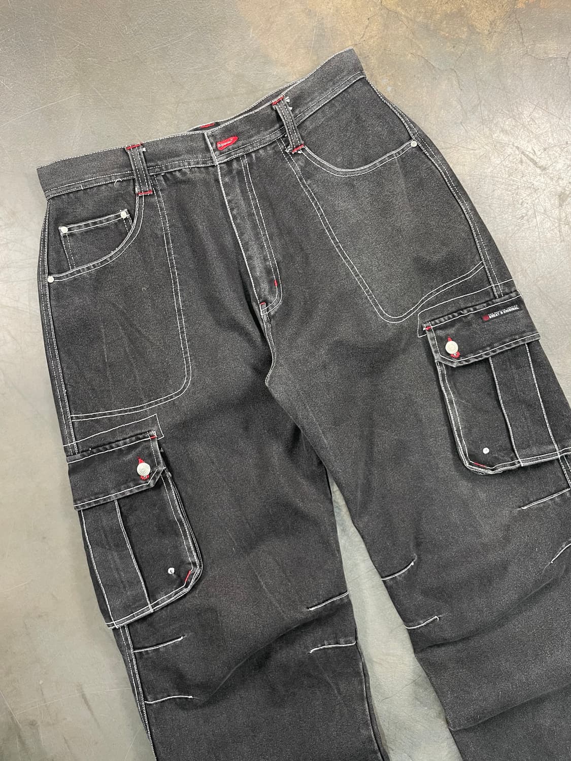 재팬 빈티지 와이드 데님 카고팬츠 상품이미지2