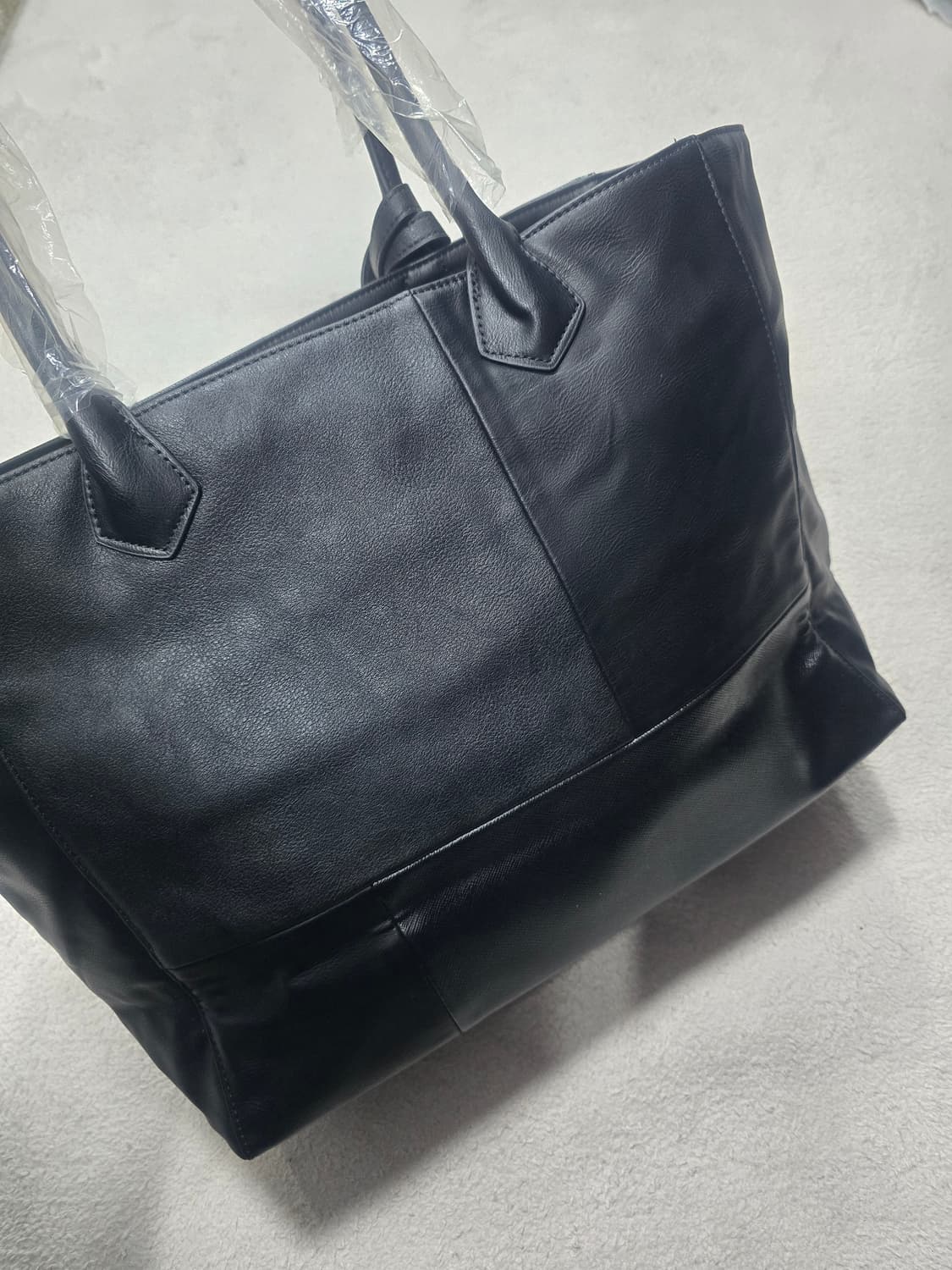 빔즈 하트 패치워크 레더 토트백 새상품 상품이미지4