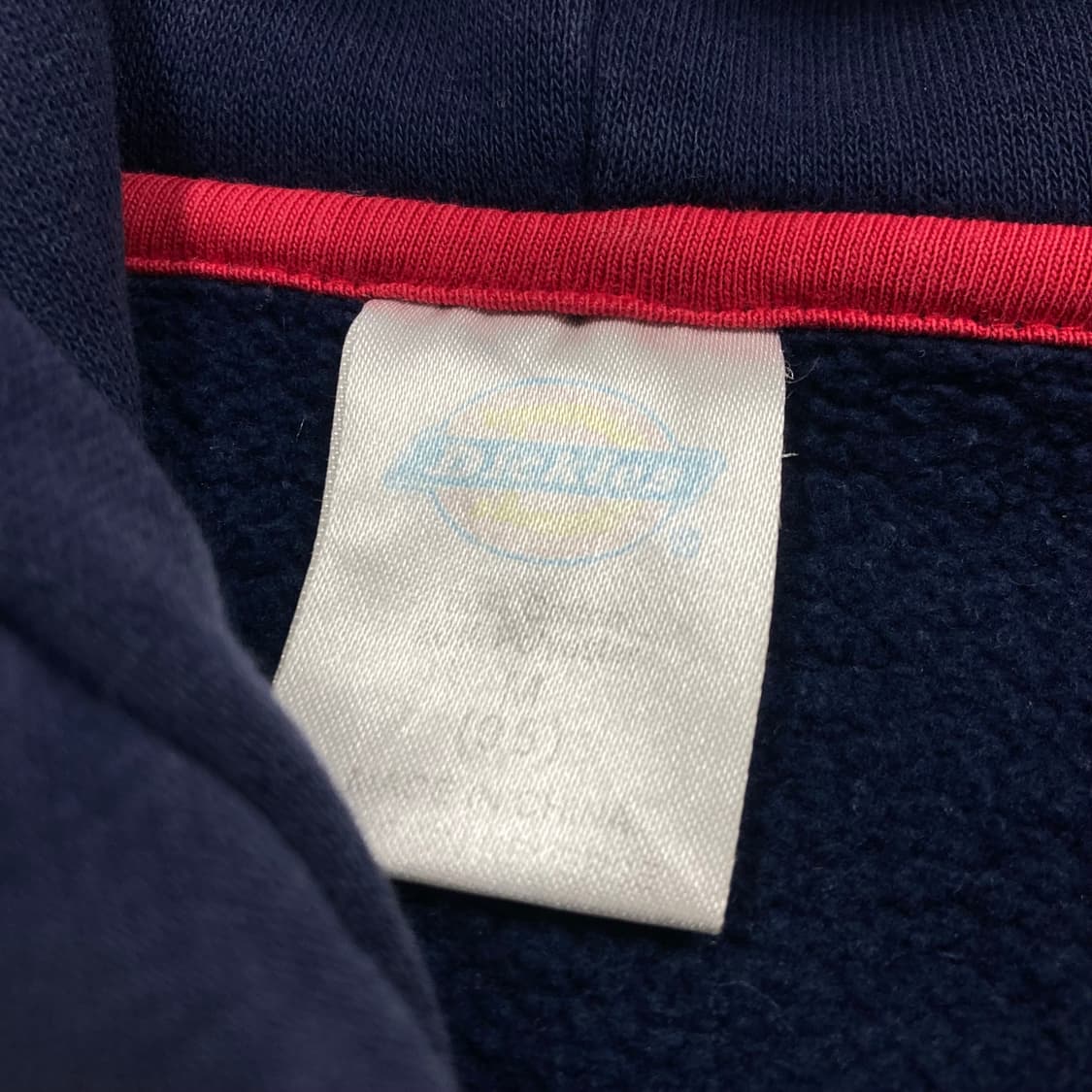 디키즈 네이비 컬러 스펠아웃 후드 집업 상품이미지3