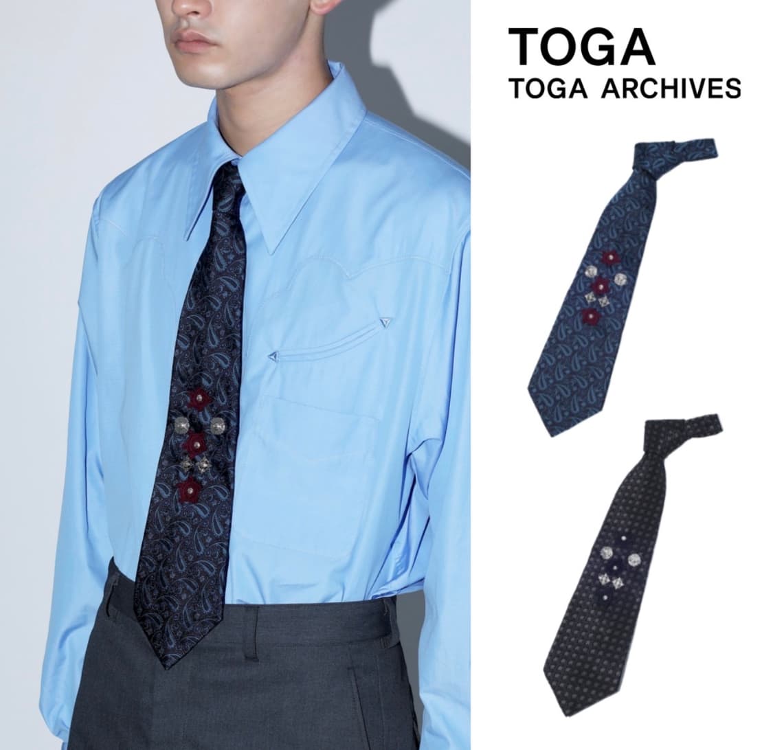 Toga 넥타이 블랙 상품이미지1