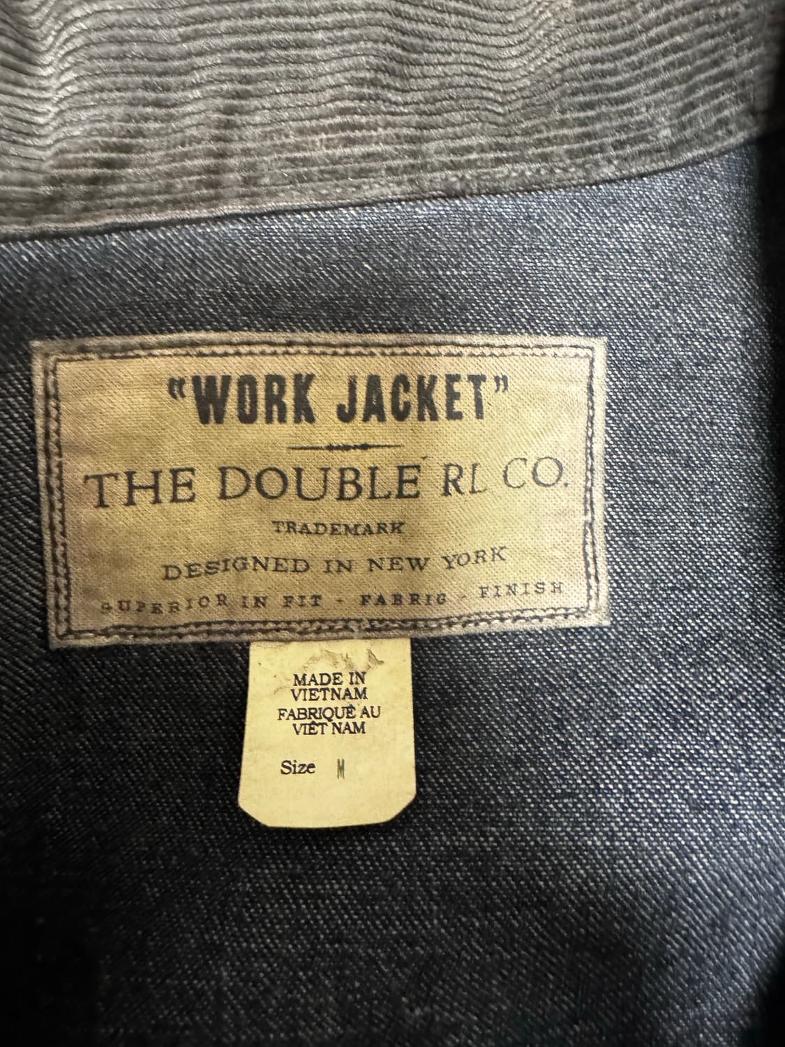 [새상품] 더블알엘 RRL 코듀로이 인디고 트림 자켓 M 상품이미지3