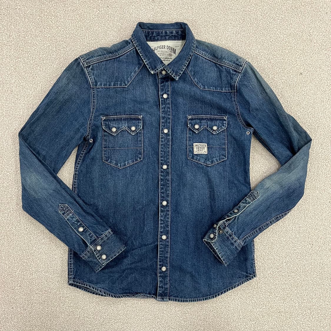 S 타미힐피거 데님 웨스턴 셔츠 0219M 상품이미지1