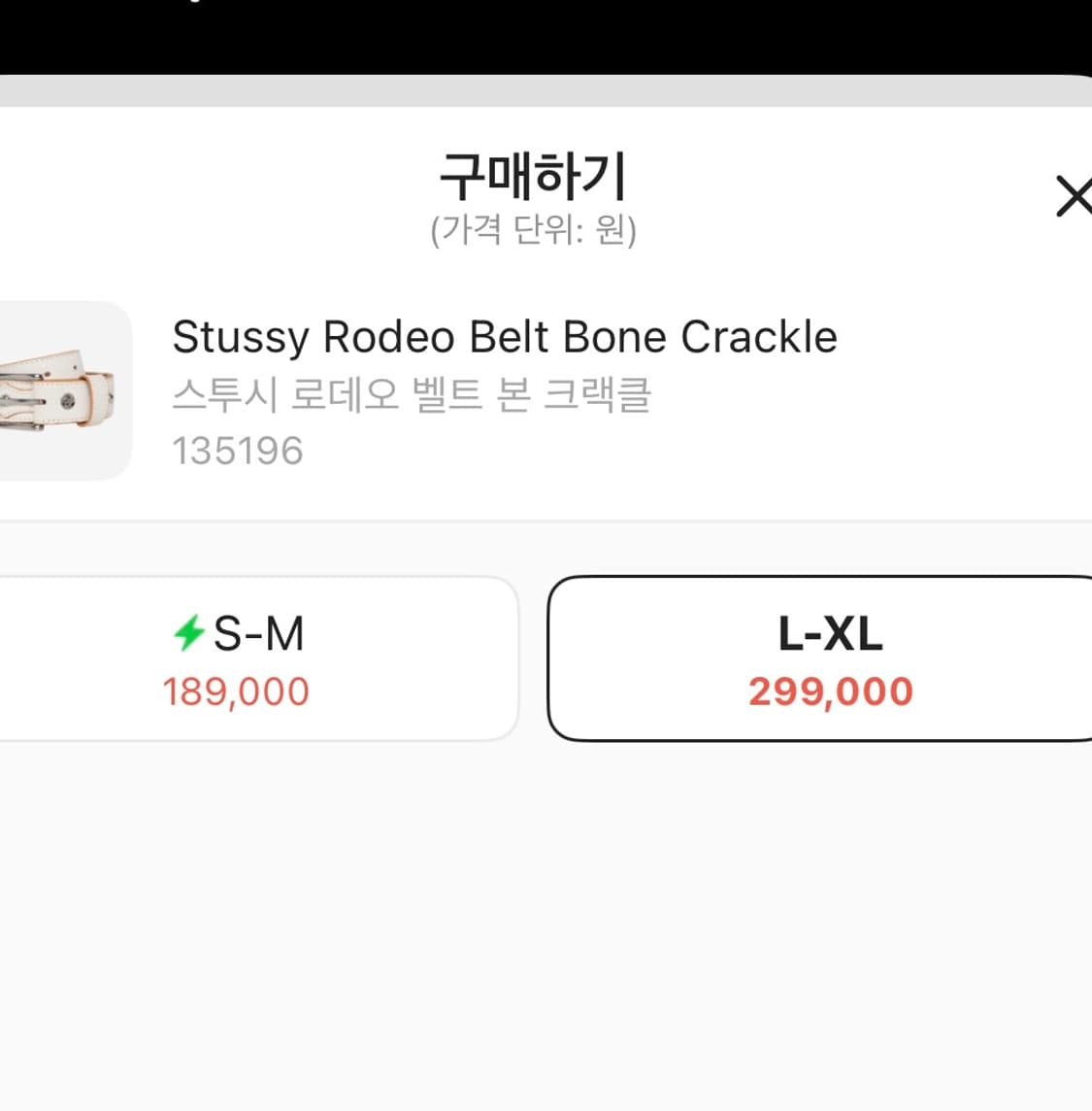 스투시 로데오 벨트 본 크랙클 상품이미지3