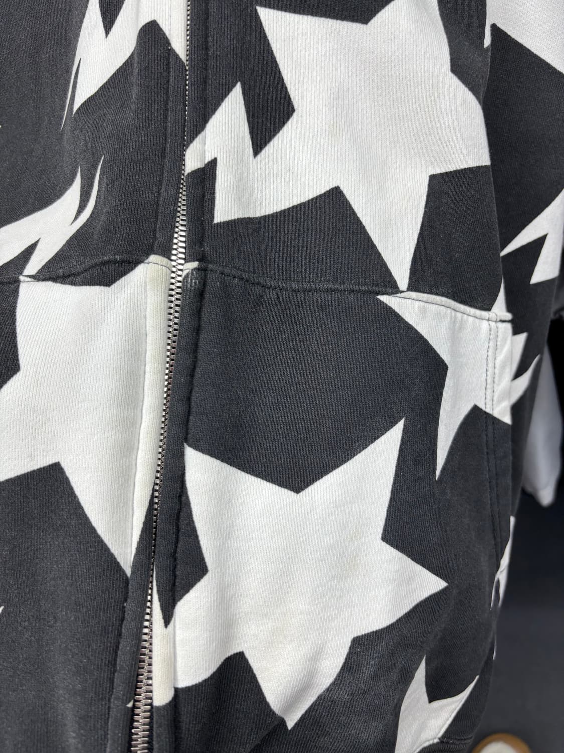 베이프 스타 검흰 후드집업 상품이미지8