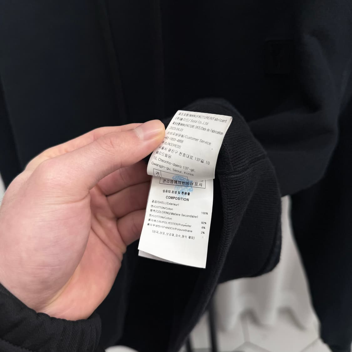 [48] 우영미 플라워 후드티 블랙 상품이미지7