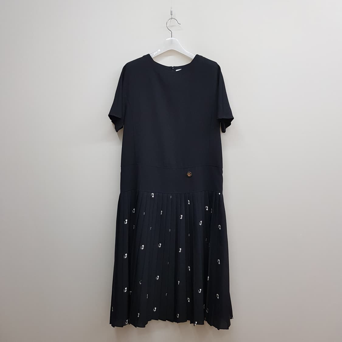 오즈세컨 토트 플리츠 원피스 76-90-155사이즈 상품이미지1