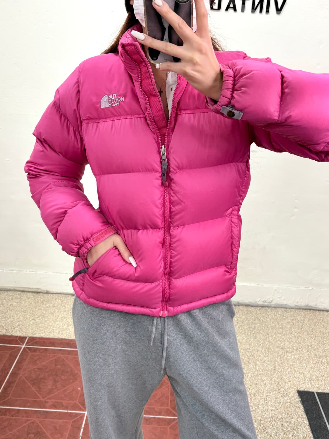 노스페이스 700 눕시 패딩 핑크 상품이미지10