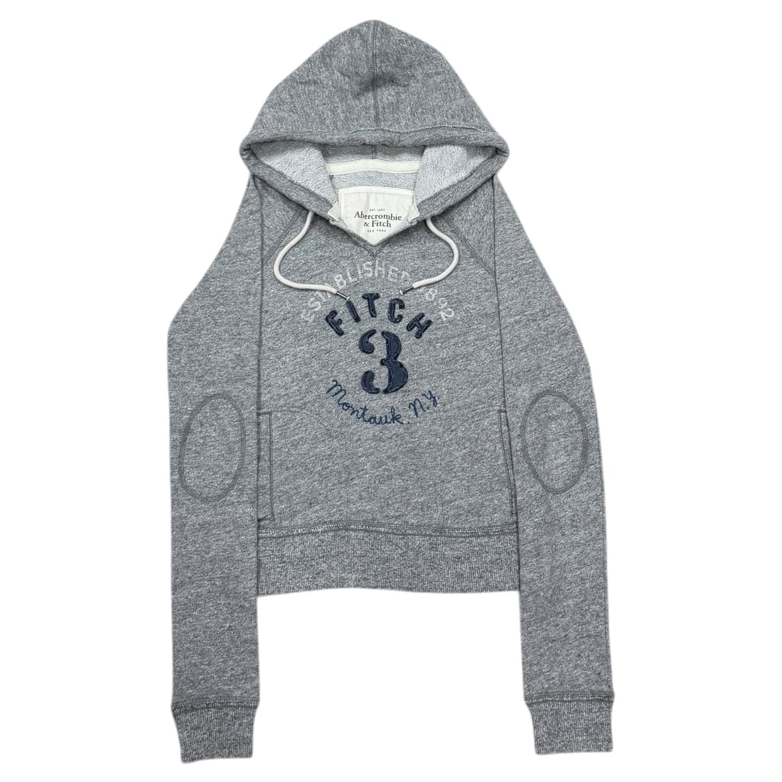 아베크롬비 빈티지 딱붙핏 Y2K 후드티 그레이 XS 상품이미지1