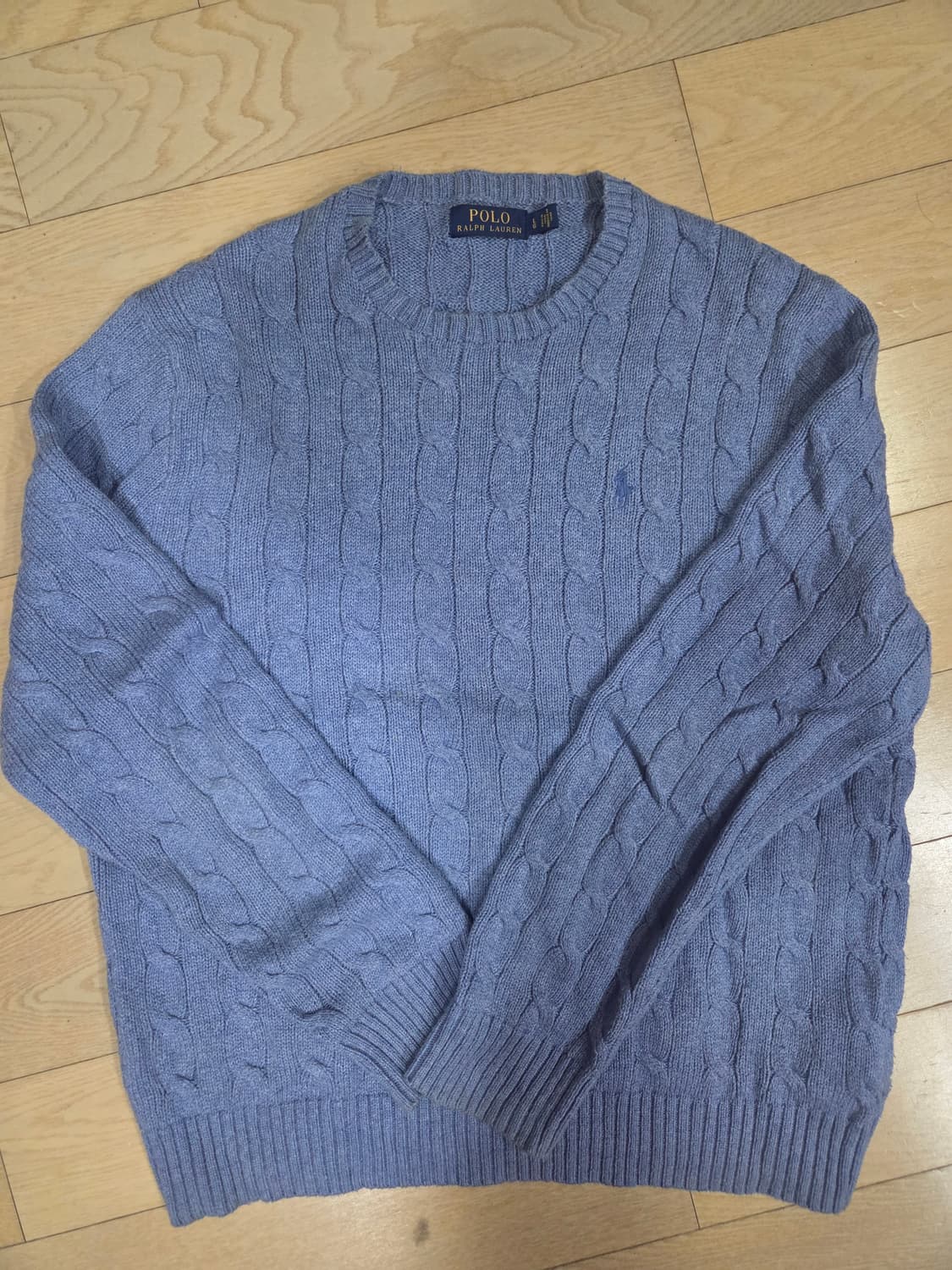 폴로 남성 꽈배기 니트 상품이미지1