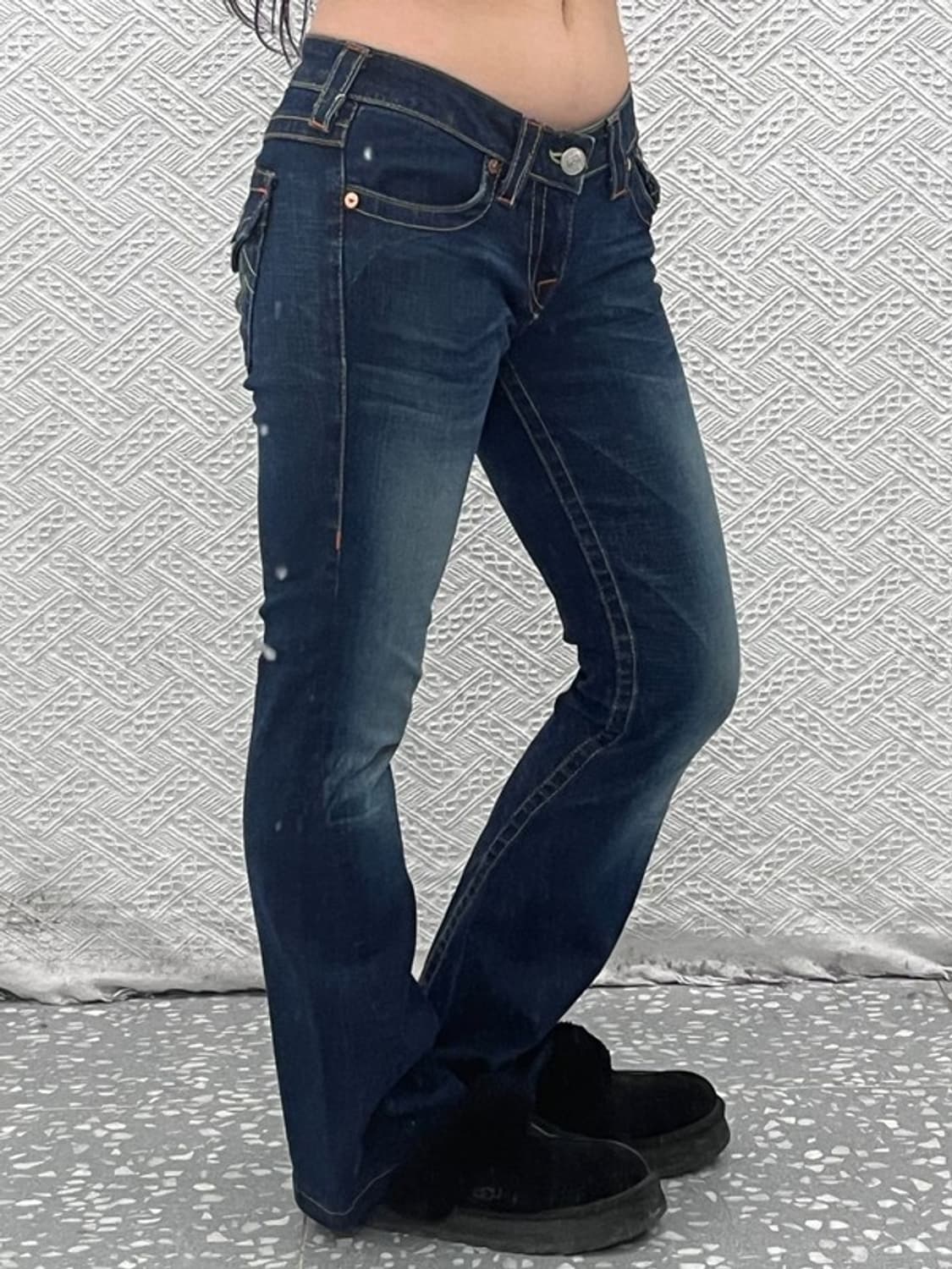 트루릴리젼 조이 스판 부츠컷 빈티지 워싱 데님팬츠 27인치 C07980 상품이미지2