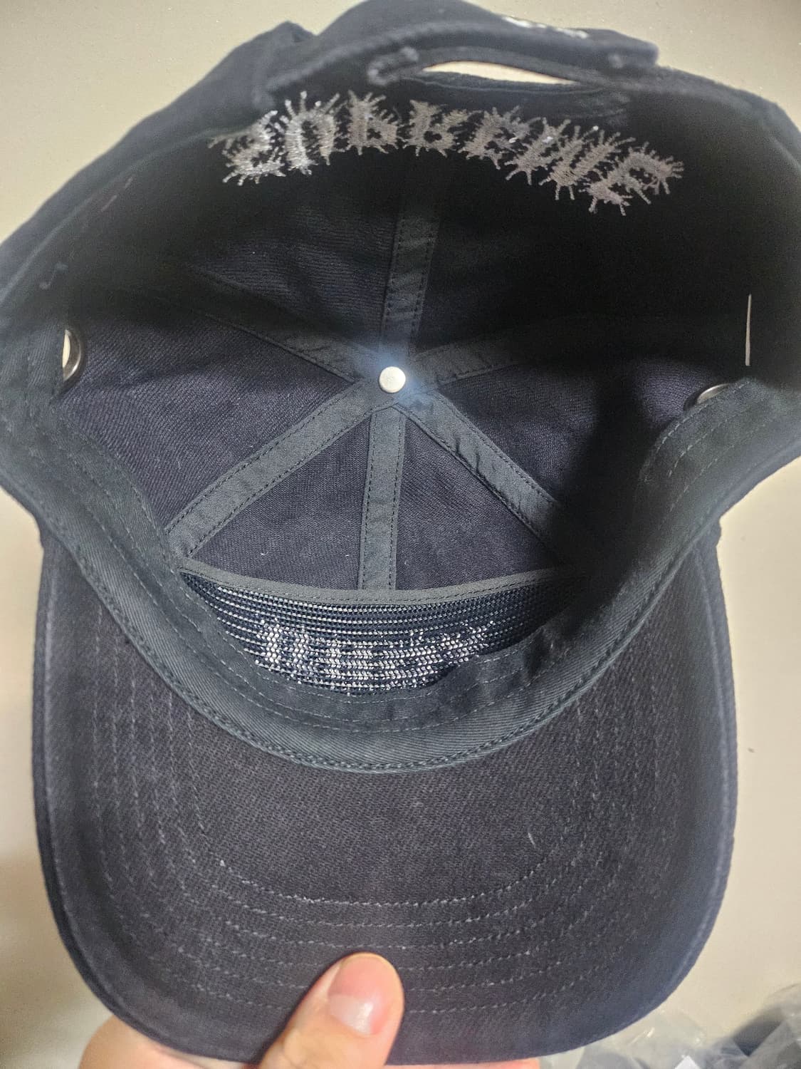 슈프림 모자 요지 야마모토 Grommet 6패널 블랙 볼캡 상품이미지7