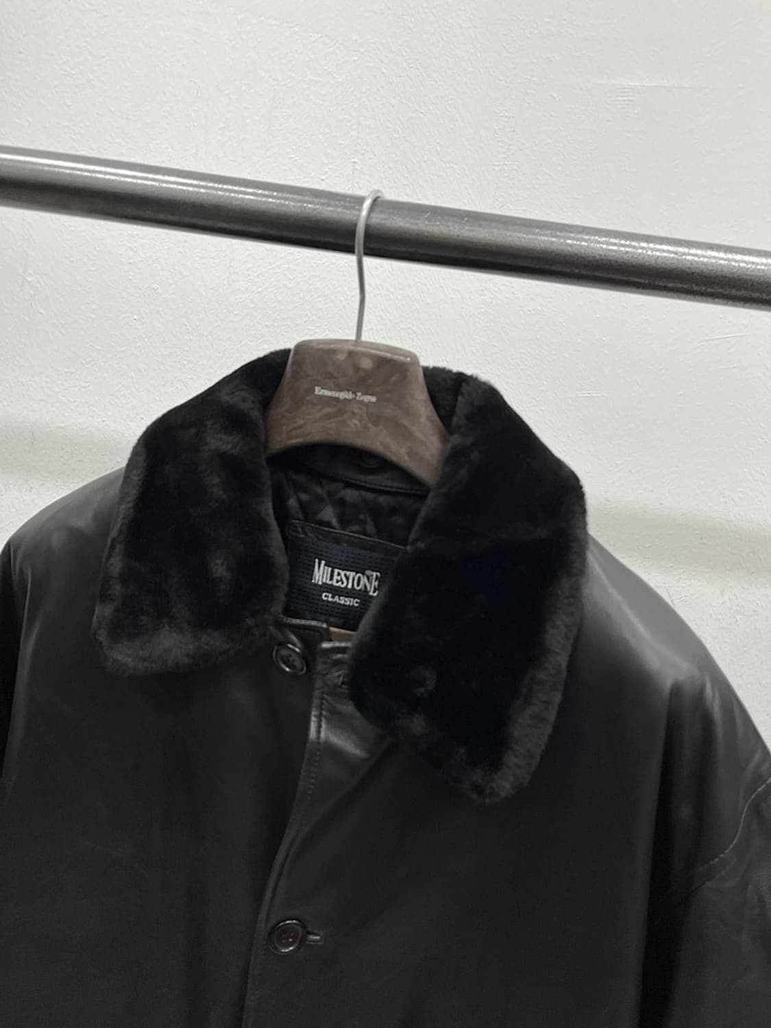 110) 마일스톤 무스탕 하프 가죽자켓 상품이미지2