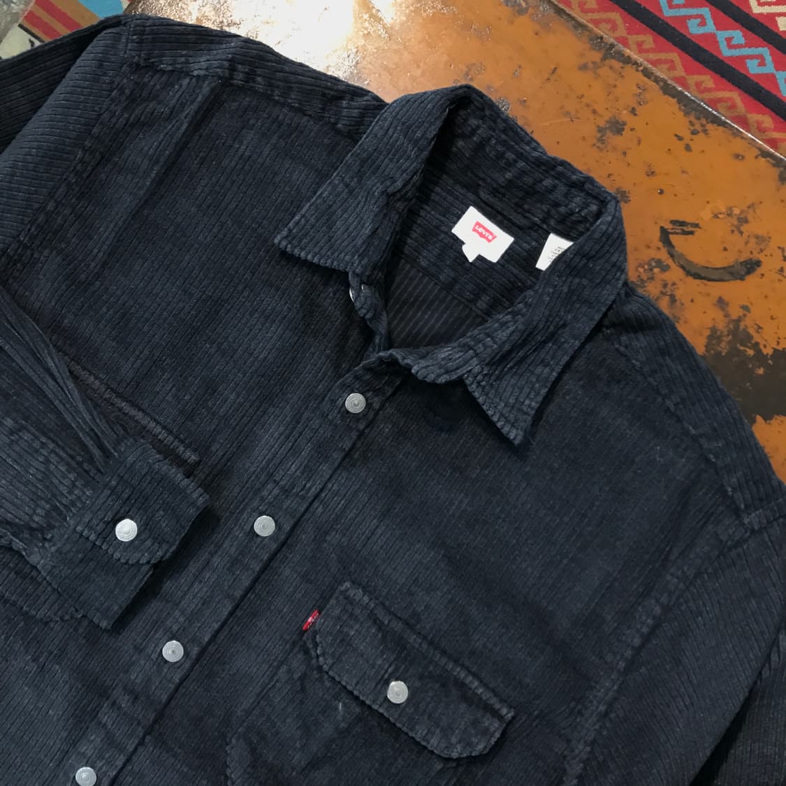 리바이스 에이징 네이비 코듀로이 자켓 셔츠 남성 110 사이즈  상품이미지3