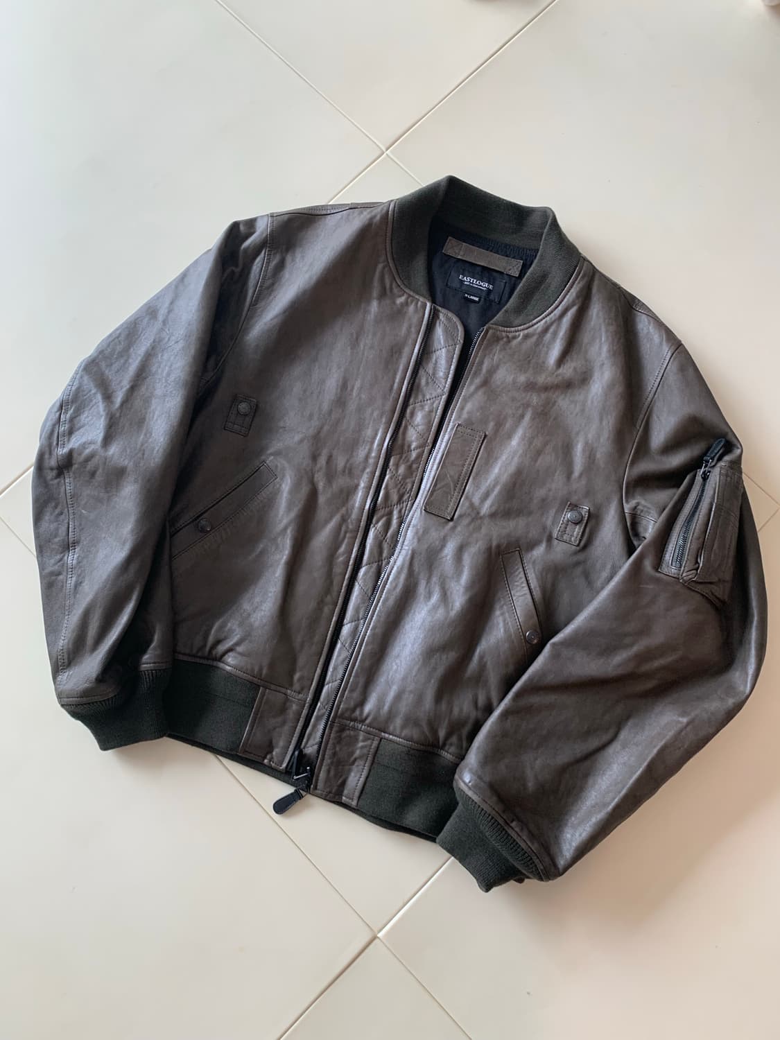이스트로그 레더 가죽 ma-1 블루종 자켓 xl 상품이미지1