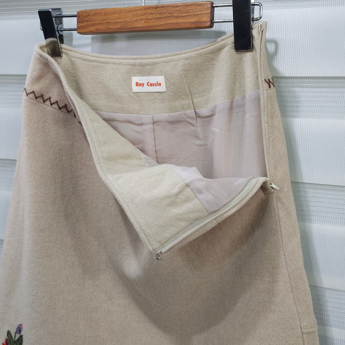 빈티지 Ray Cassin 꽃자수 울스커트- 우먼26정도 상품이미지6