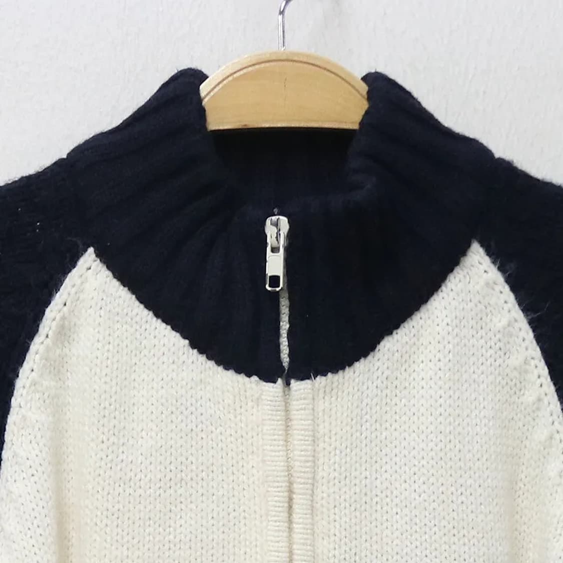 TOROPPO 하트 포인트 니트 집업 62878 상품이미지4