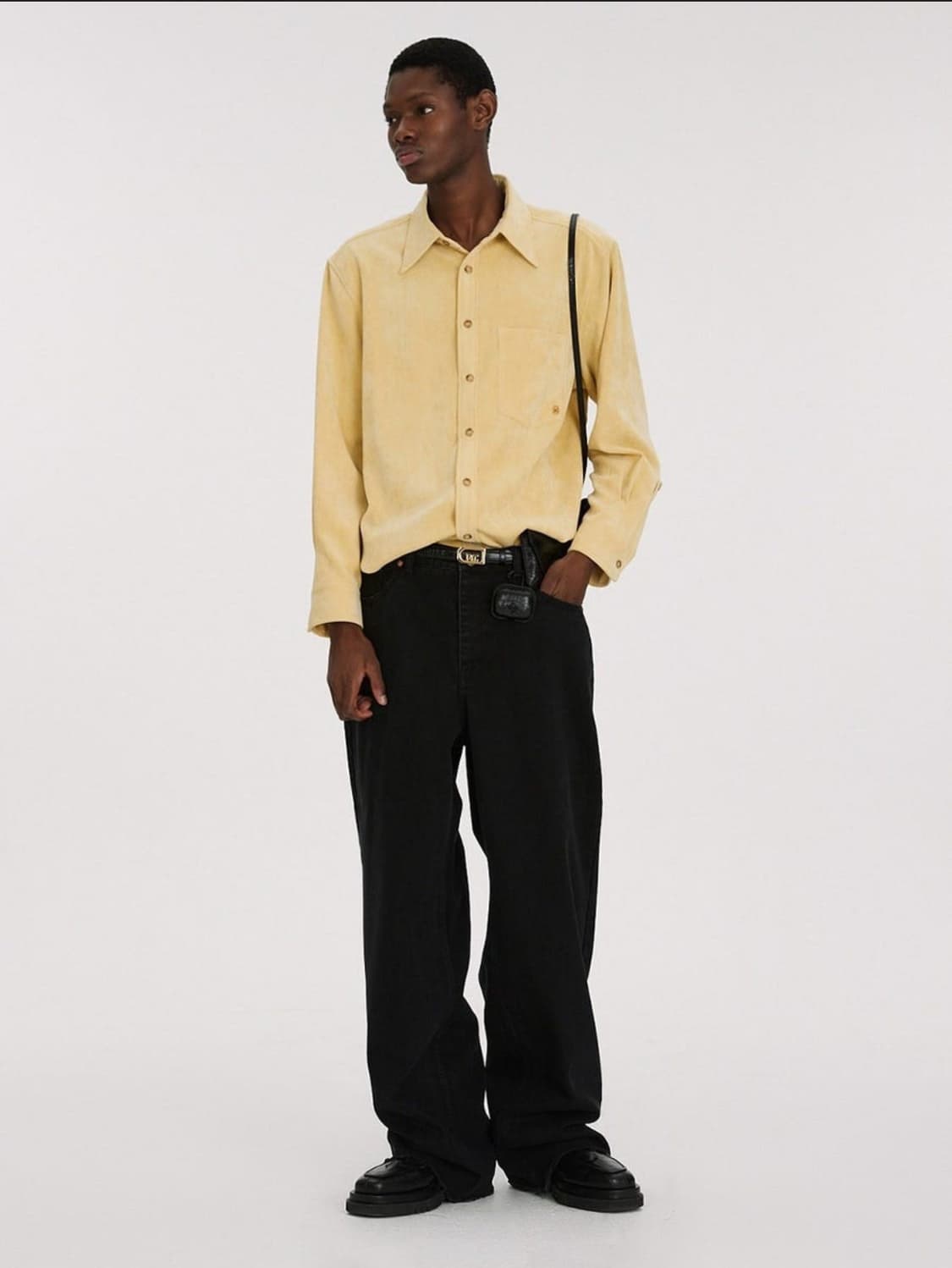 렉토 코듀로이 셔츠 옐로우 m 상품이미지1