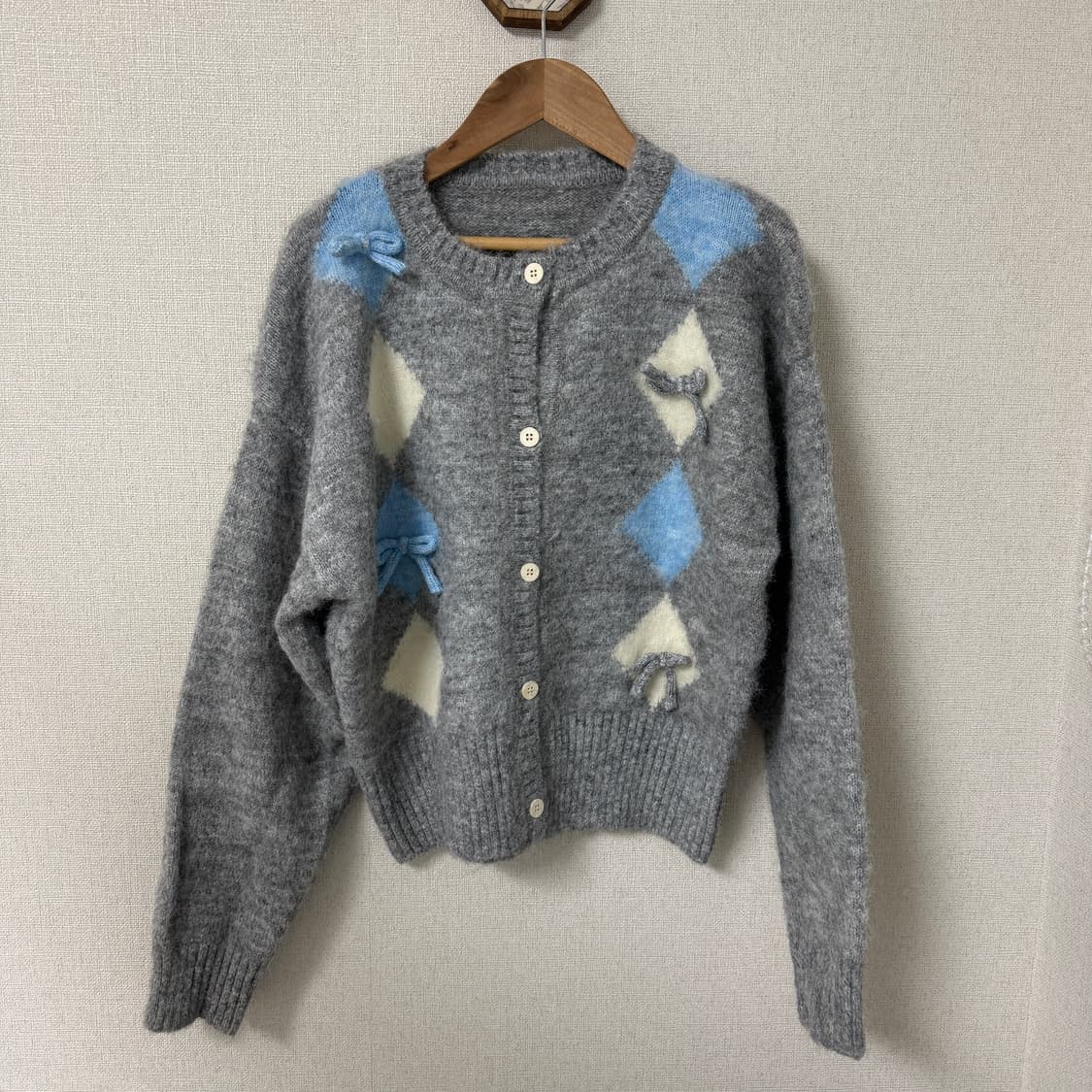 (새상품) 파스텔 리본 니트  상품이미지1