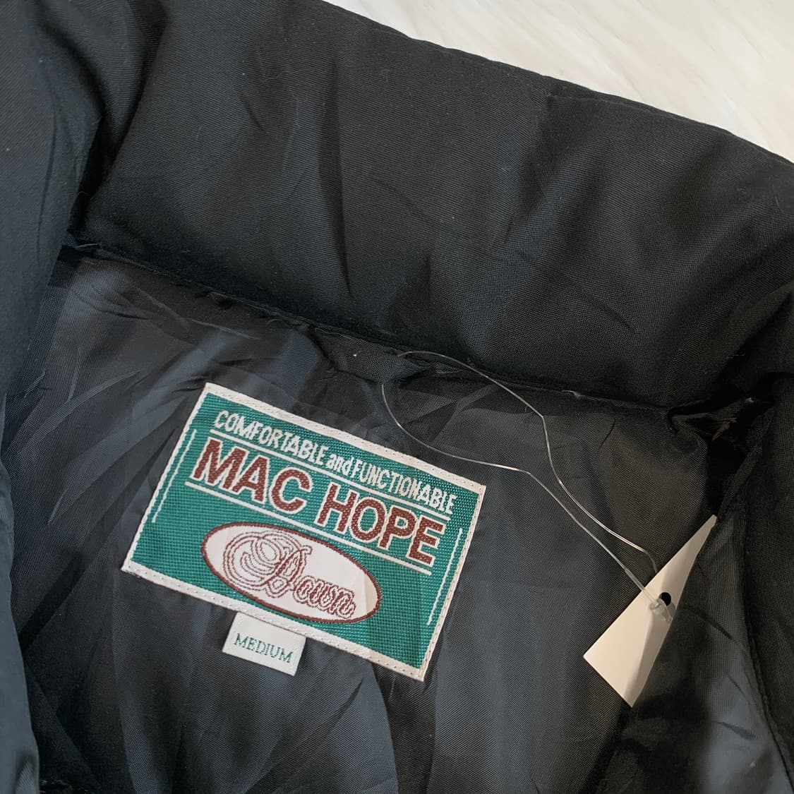 맥호프 MAC HOPE 빈티지 다운 패딩 후드 점퍼 1715 상품이미지5