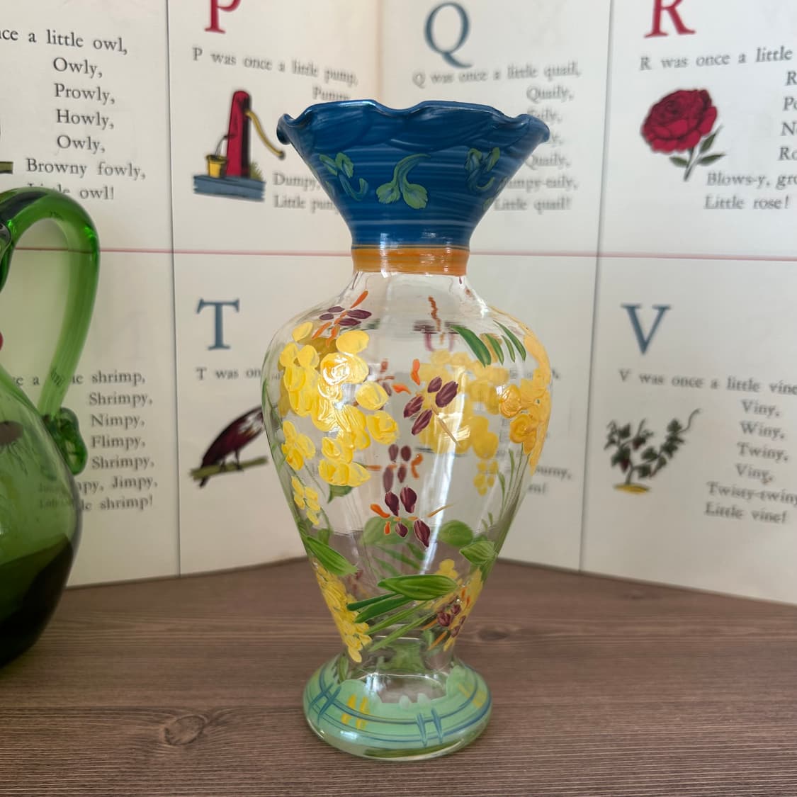 미국 빈티지 화병 핸드페인티드 꽃병 상품이미지2