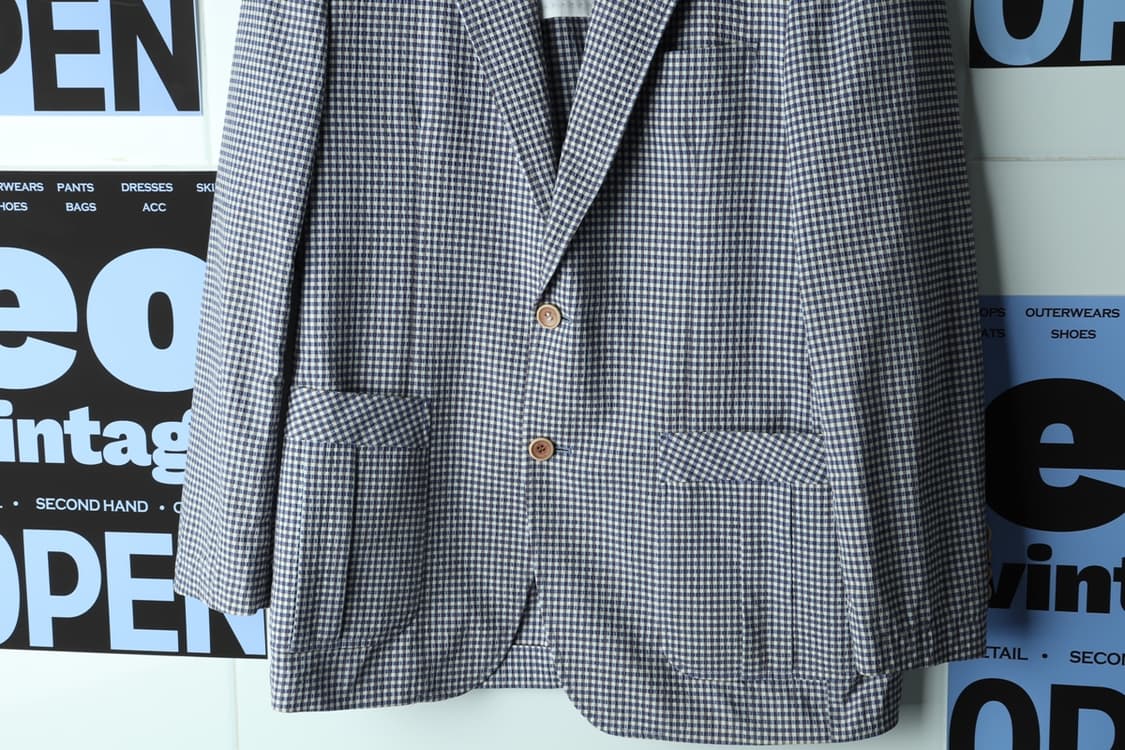 (L-XL) 인디안 집업 바람막이 점퍼자켓 시어서커 정장-H32702 상품이미지4