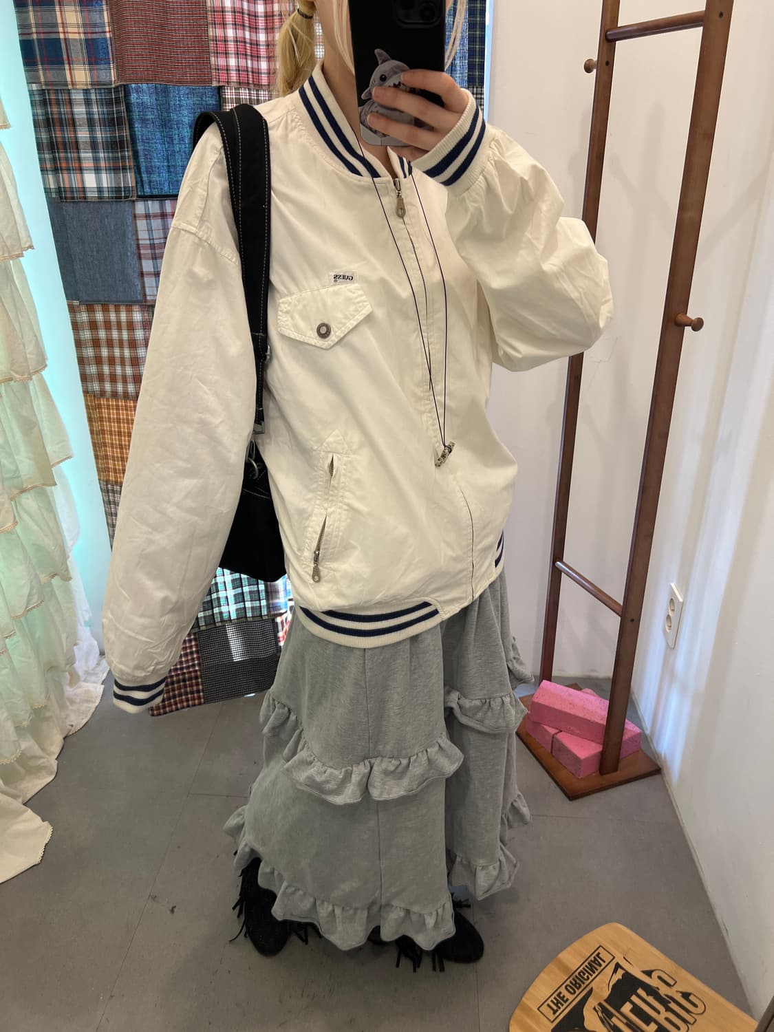 게스 90S 봄버 자켓 상품이미지2