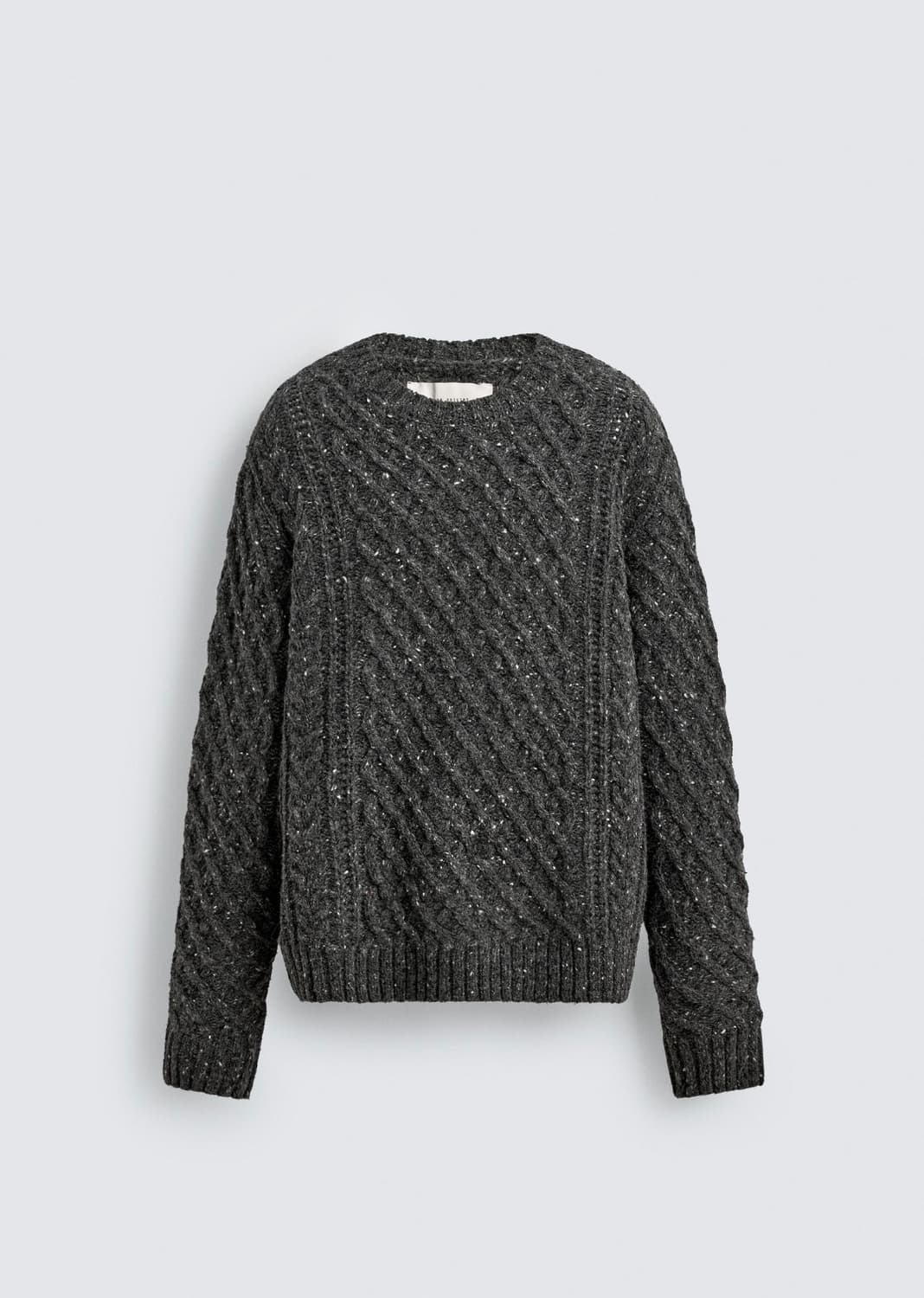 자라 오리진 케이블 니트 다크그레이 상품이미지3