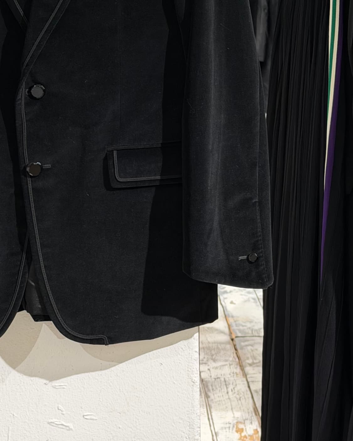 이브 생 로랑 블랙 벨벳 자켓 상품이미지6
