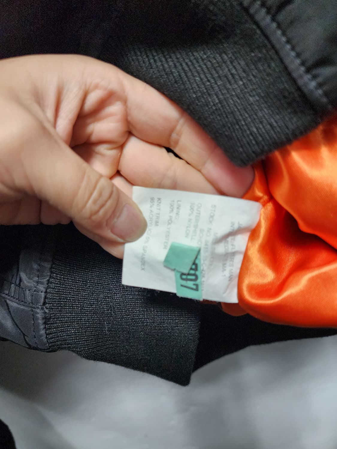 Schott 쇼트 블랙 MA-1 항공점퍼 상품이미지6