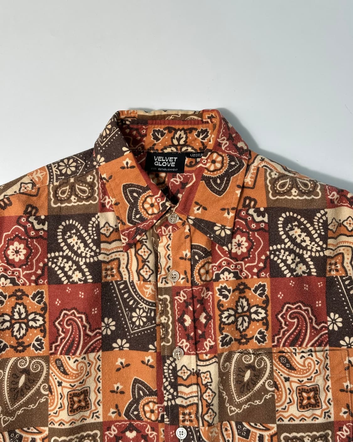 빈티지 페이즐리 패턴 셔츠  상품이미지8