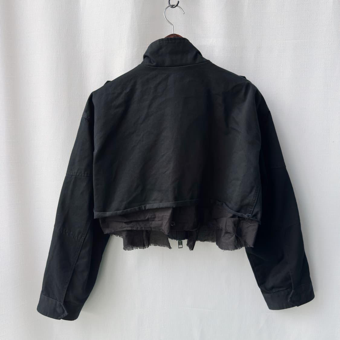 Diesel 디젤 크롭 야상 자켓 블랙 S 상품이미지8